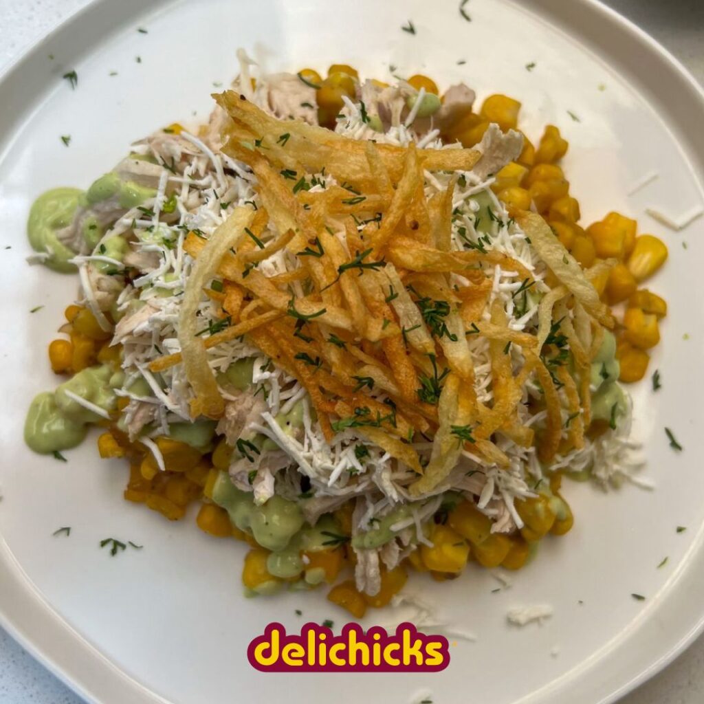 Plato de maicitos con pollo Delichicks versión saludable