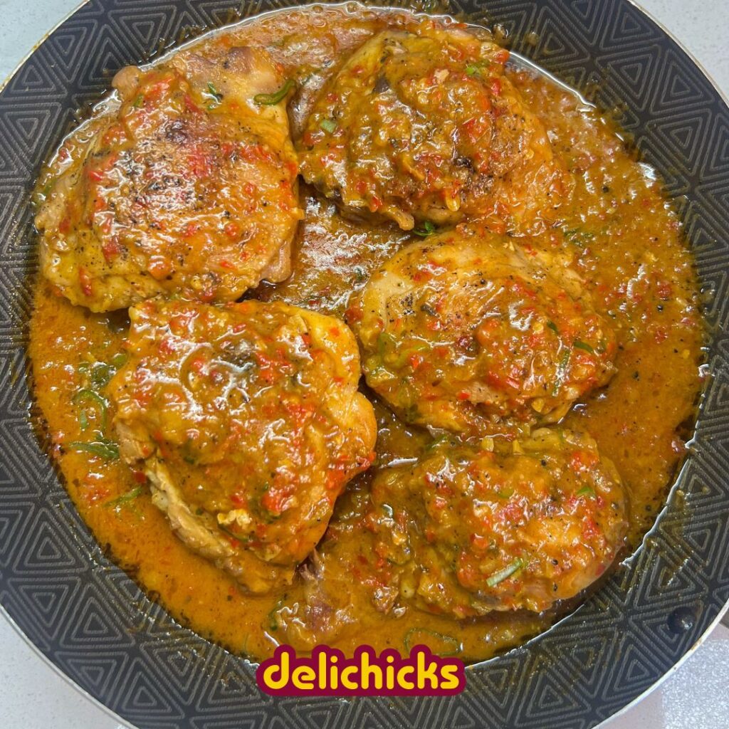 Contramuslos en salsa tipo encocado