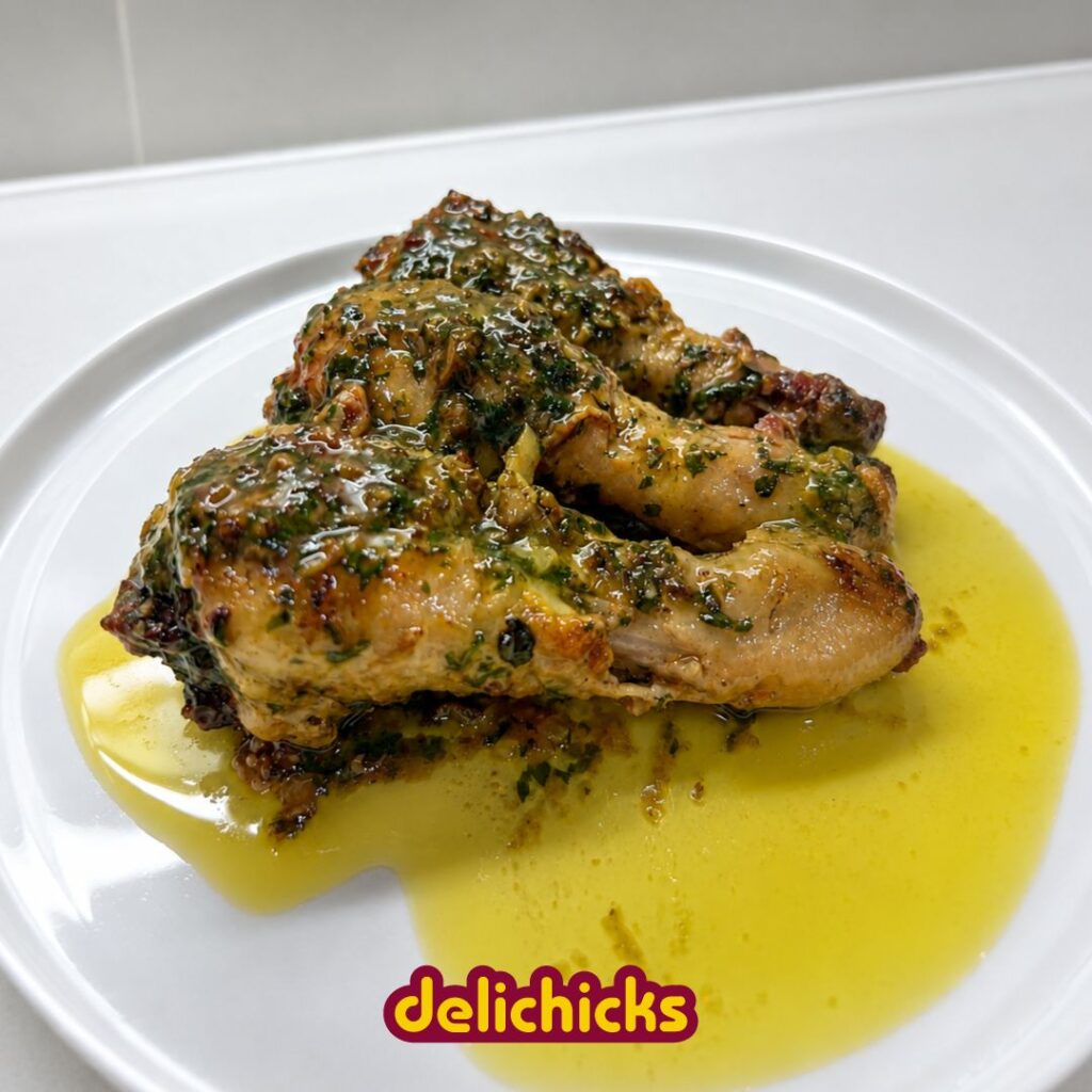 Muslos de pollo al ajillo