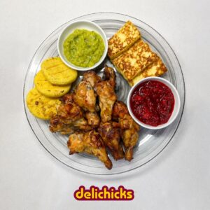 Picada mundialista con muslitos dorados