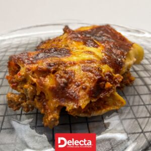 Canelones tipo boloñesa con carne molida baja en grasa Delecta