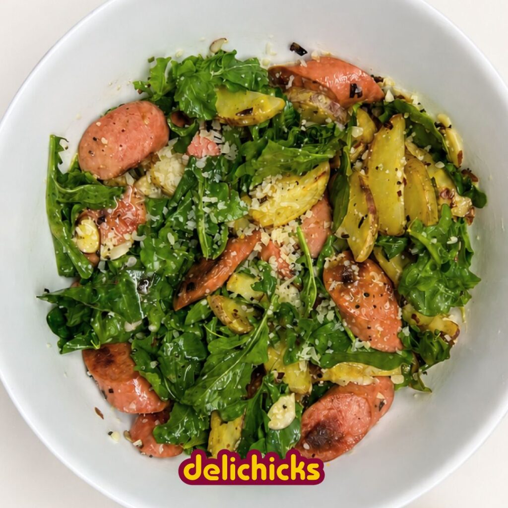 Ensalada con salchicha americana Delichicks
